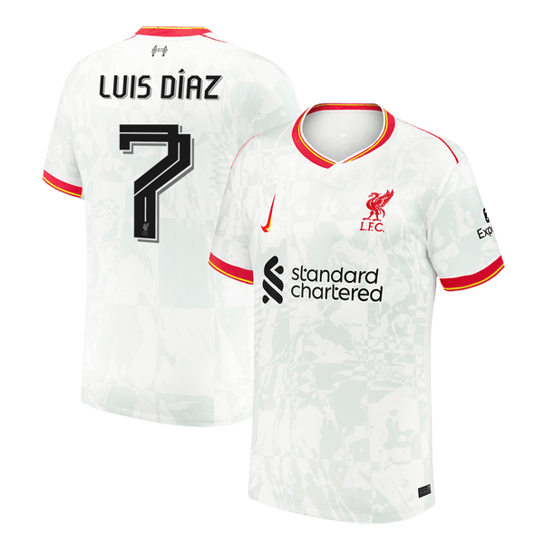 LUIS DÍAZ  #7 Liverpool Third Away  Soccer Jersey 2024/25 Top Soccer Jerseys Store