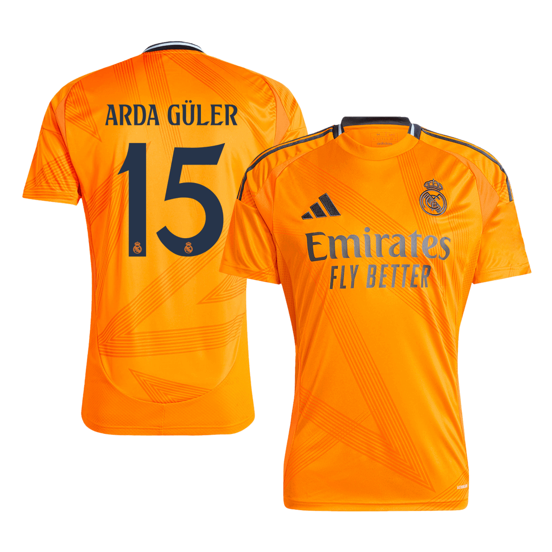 Arda Güler #15 Real Madrid Away  Soccer Jersey 2024/25 Top Dresy Shop