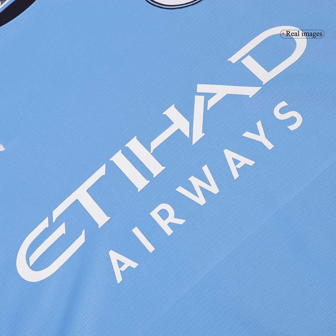 Manchester City Home Long Sleeve  Soccer Jersey 2024/25 Top Dresy Shop