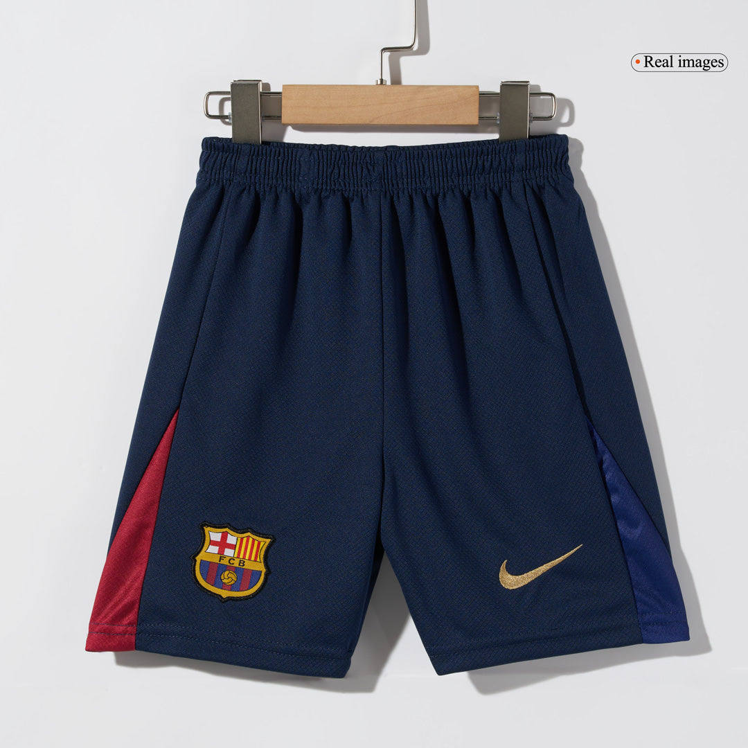 Kid's Barcelona Home  Soccer Jersey Kit(Jersey+Shorts) 2024/25 - COLDPLAY Top Dresy Shop