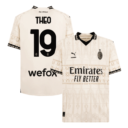 THEO #19 AC Milan X Pleasures Fourth Away  Soccer Jersey 2023/24 Top Dresy Shop