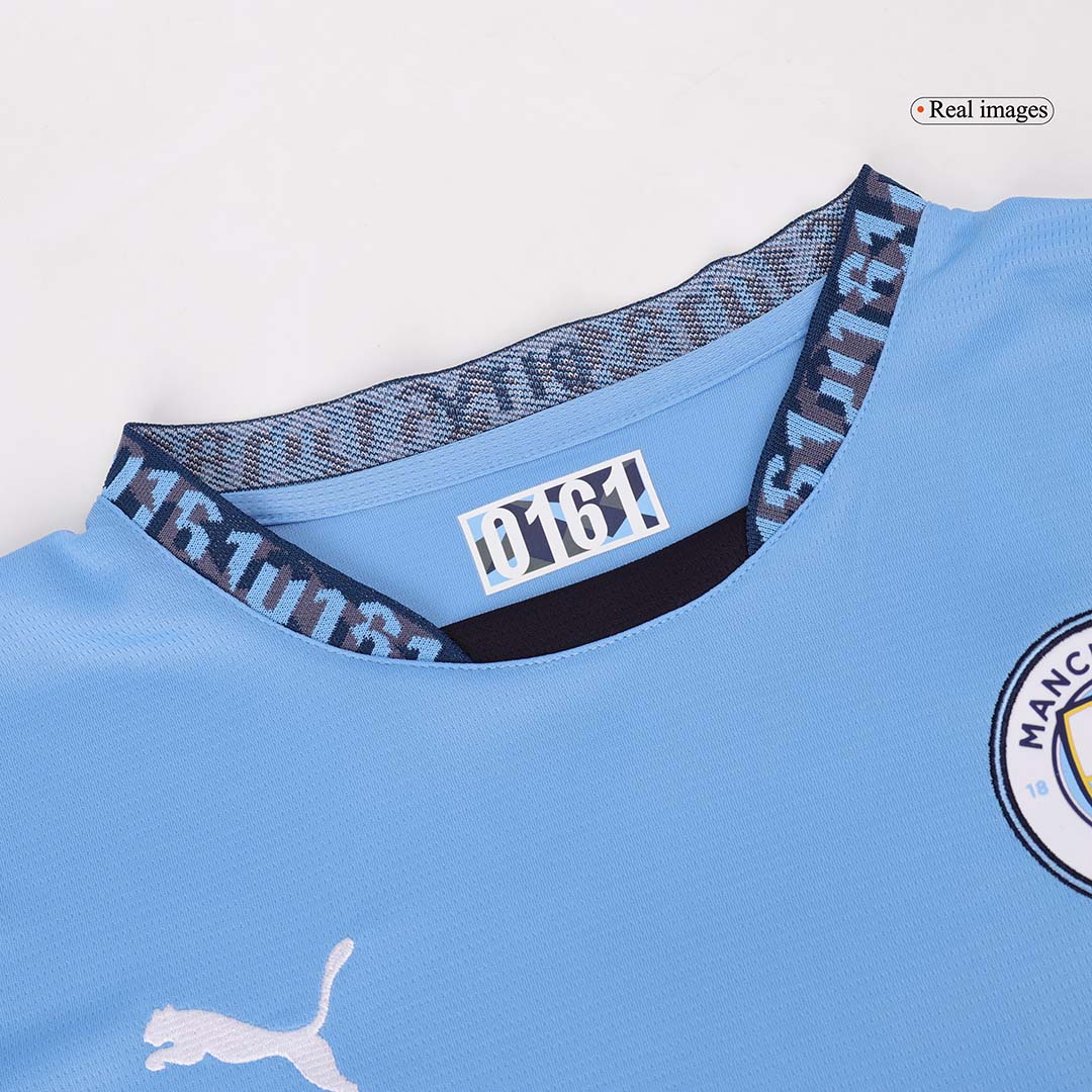 Manchester City Home Long Sleeve  Soccer Jersey 2024/25 Top Dresy Shop