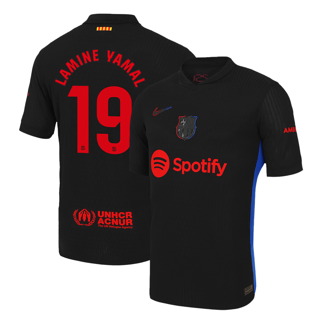 Player Version LAMINE YAMAL #19 Barcelona Away  Soccer Jersey 2024/25 Top Dresy Shop