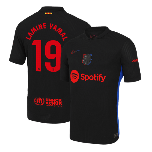 Player Version LAMINE YAMAL #19 Barcelona Away  Soccer Jersey 2024/25 Top Dresy Shop