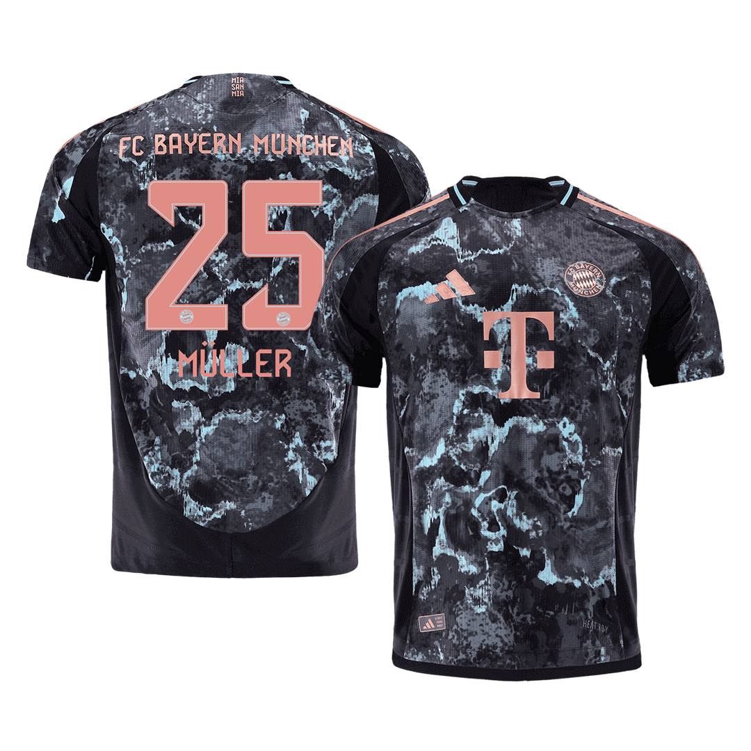 Player Version MÜLLER #25 Bayern Munich Away  Soccer Jersey 2024/25 Top Dresy Shop