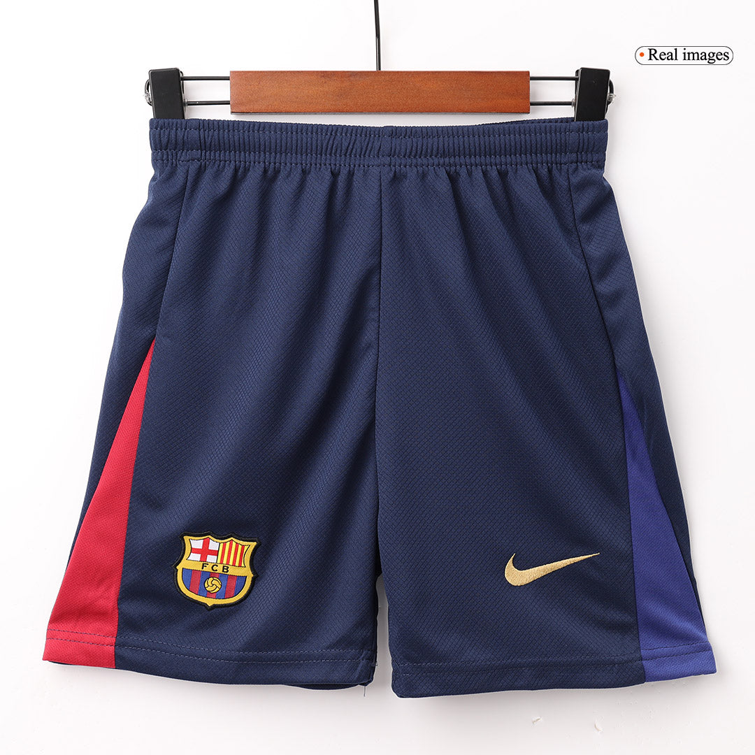 Kid's Barcelona Home  Soccer Jersey Kit(Jersey+Shorts+Socks) 2024/25 Top Dresy Shop