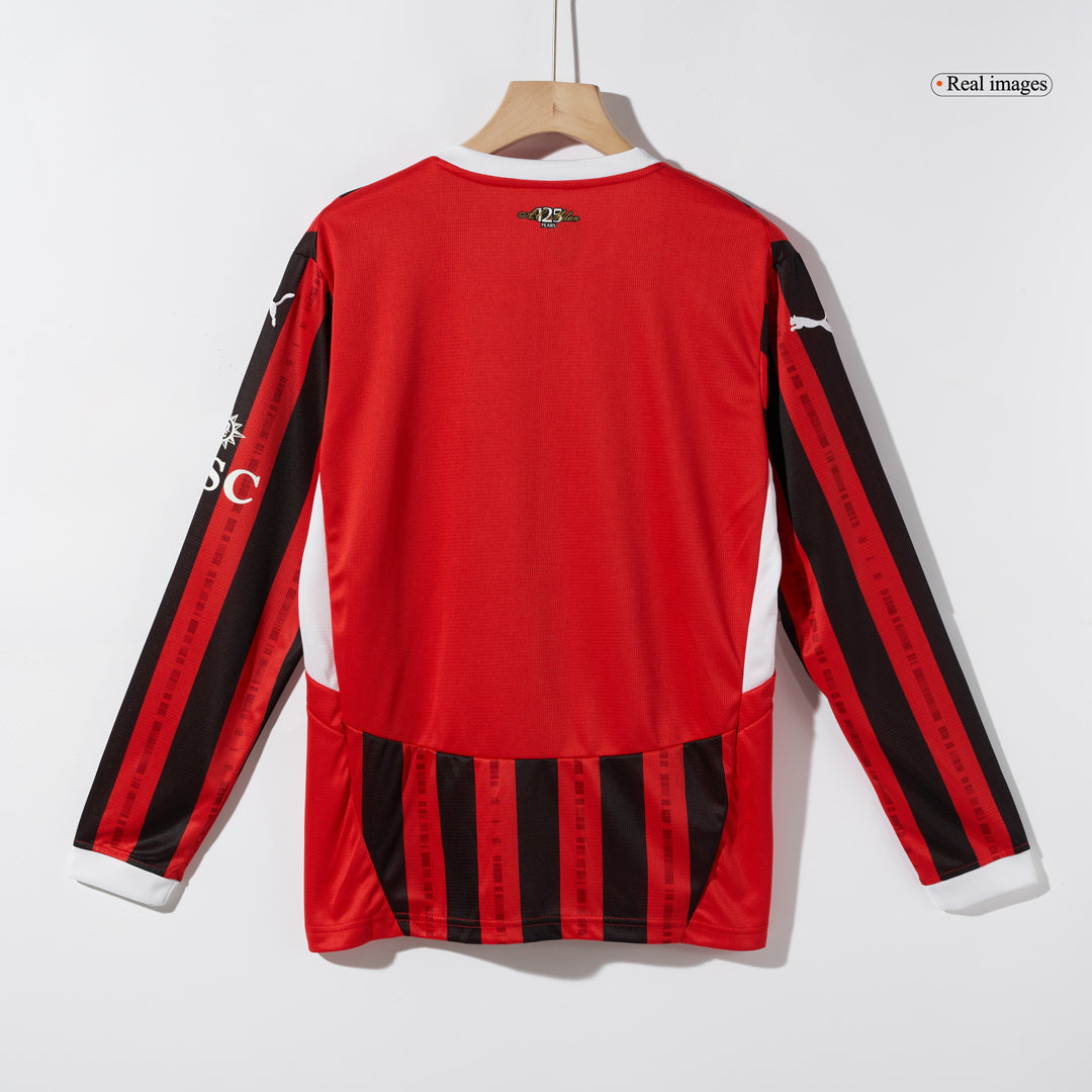AC Milan Home Long Sleeve  Soccer Jersey 2024/25 Top Dresy Shop