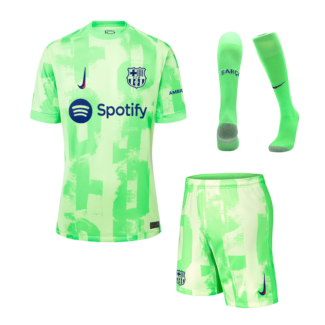Barcelona Third Away  Soccer Jersey Kit(Jersey+Shorts+Socks) 2024/25 Top Dresy Shop
