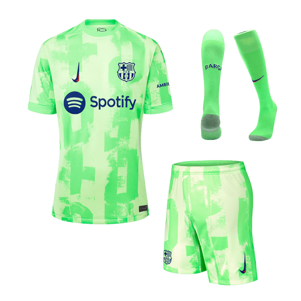Barcelona Third Away  Soccer Jersey Kit(Jersey+Shorts+Socks) 2024/25 Top Soccer Jerseys Store