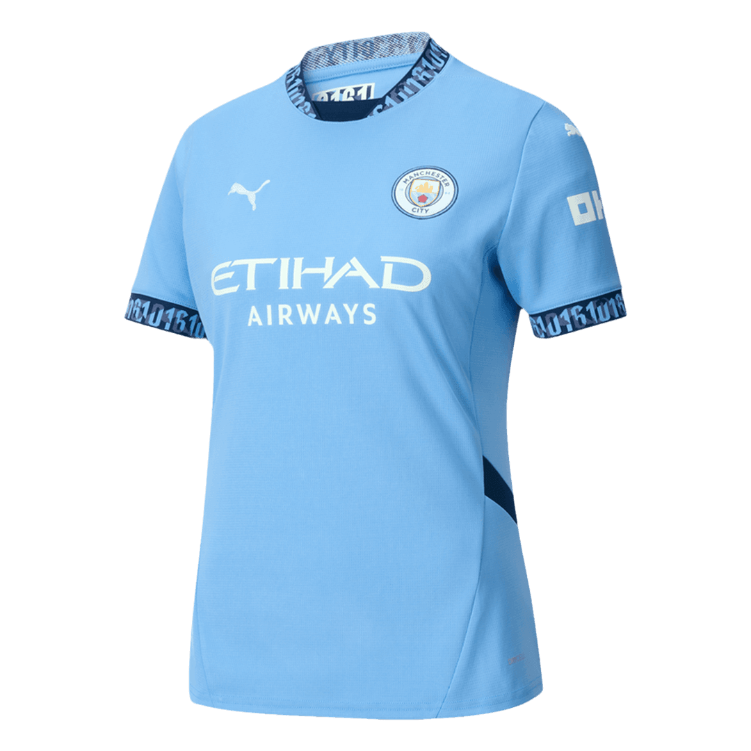 Women's Manchester City Home  Soccer Jersey 2024/25 Top Soccer Jerseys Store