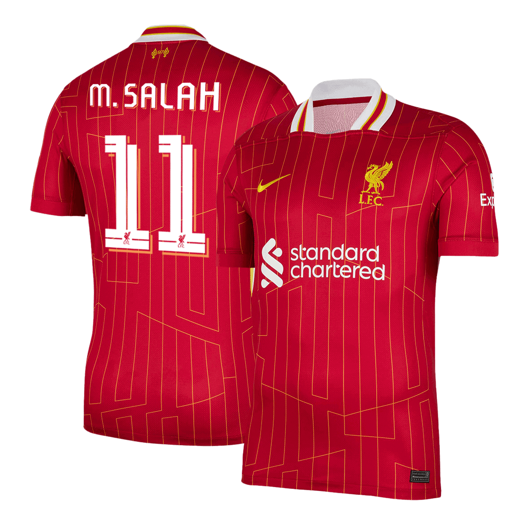 M.SALAH #11 Liverpool Home  Soccer Jersey 2024/25 - UCL Top Dresy Shop