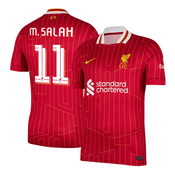 M.SALAH #11 Liverpool Home  Soccer Jersey 2024/25 - UCL Top Soccer Jerseys Store