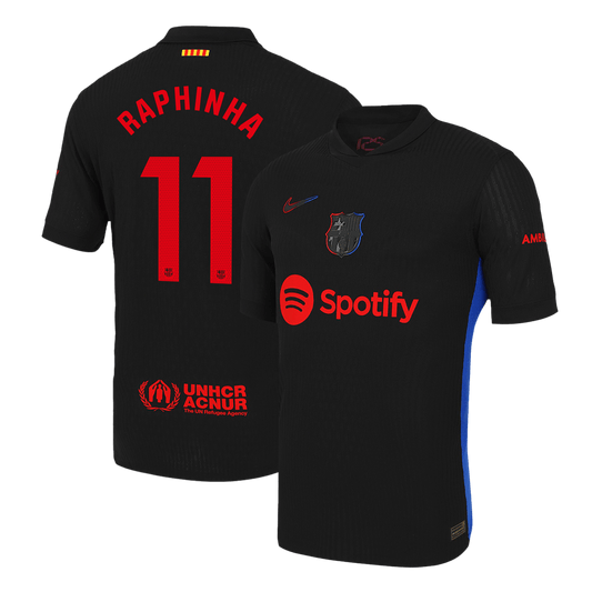 Player Version RAPHINHA #11 Barcelona Away  Soccer Jersey 2024/25 Top Dresy Shop
