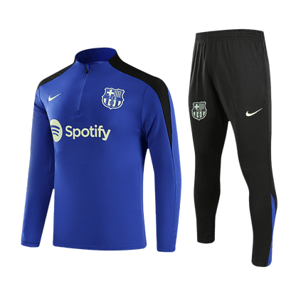 Kid's Barcelona Zipper Sweatshirt Kit(Top+Pants) 2024/25 Top Dresy Shop