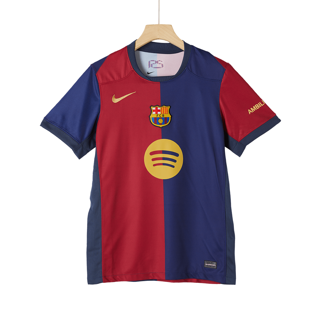 Barcelona Home  Soccer Jersey 2024/25-Spotify Logo Without Text Top Dresy Shop