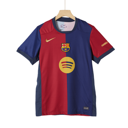 Barcelona Home  Soccer Jersey 2024/25-Spotify Logo Without Text Top Dresy Shop