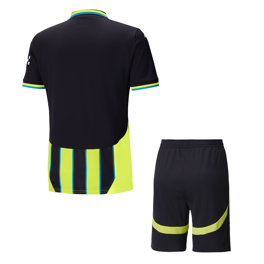 Manchester City Away  Soccer Jersey Kit(Jersey+Shorts) 2024/25 Top Dresy Shop