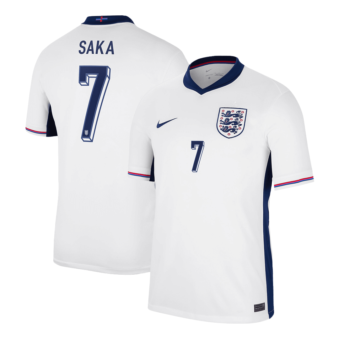 SAKA #7 England Home  Soccer Jersey Euro 2024 Top Dresy Shop