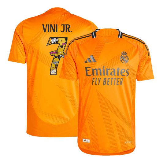 Player Version VINI JR. #7 Real Madrid Away  Soccer Jersey 2024/25 - Bear Champ Font Top Dresy Shop