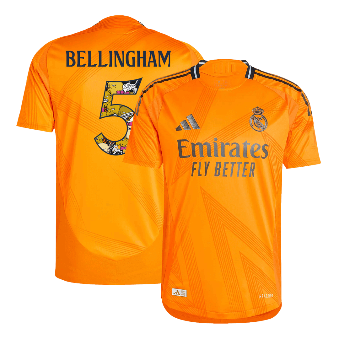 Player Version BELLINGHAM #5 Real Madrid Away  Soccer Jersey 2024/25 - Bear Champ Font Top Dresy Shop