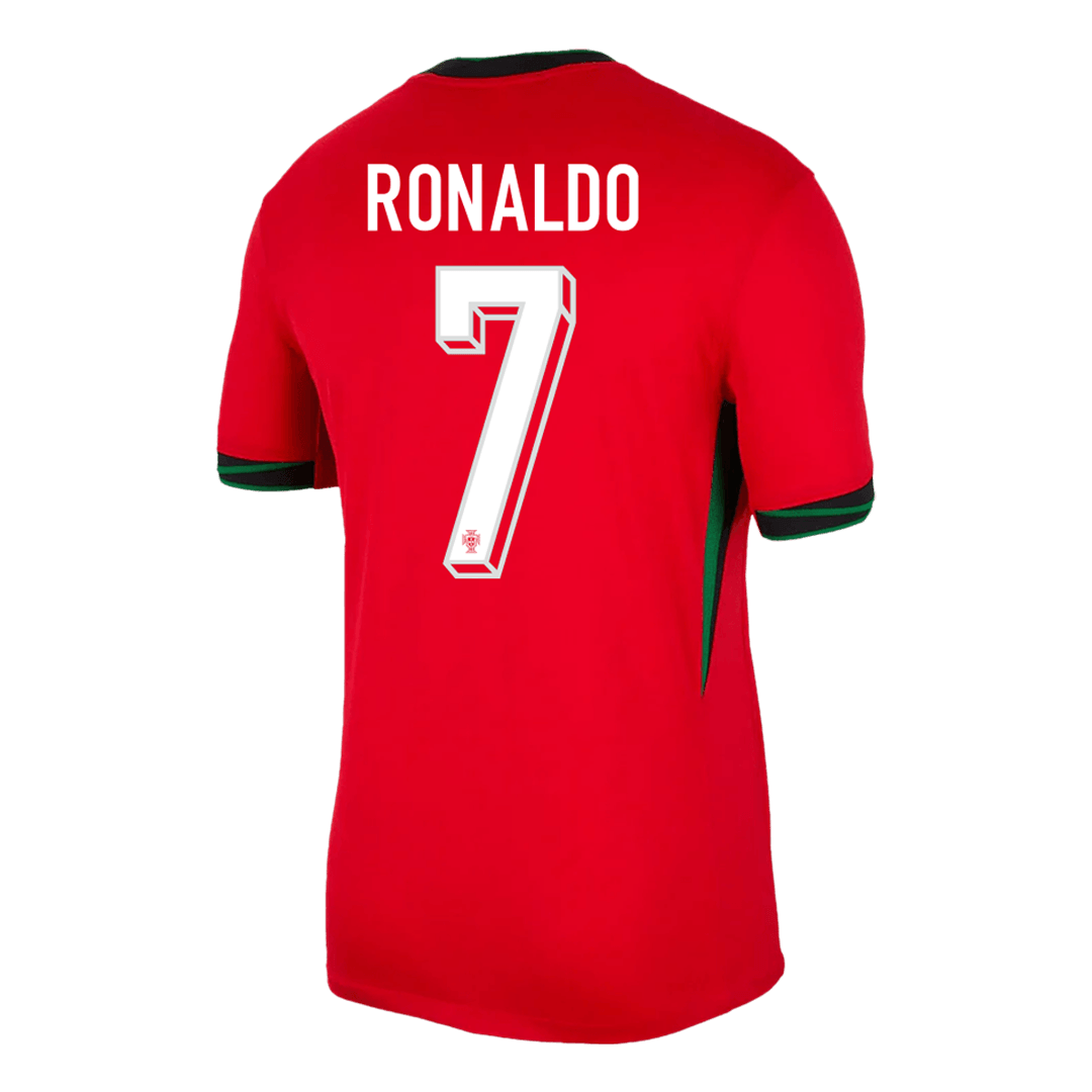 [Super Quailty] Men's Portugal RONALDO #7 Home Jersey (Jersey+Shorts) Kit Euro 2024 Go Game Wear