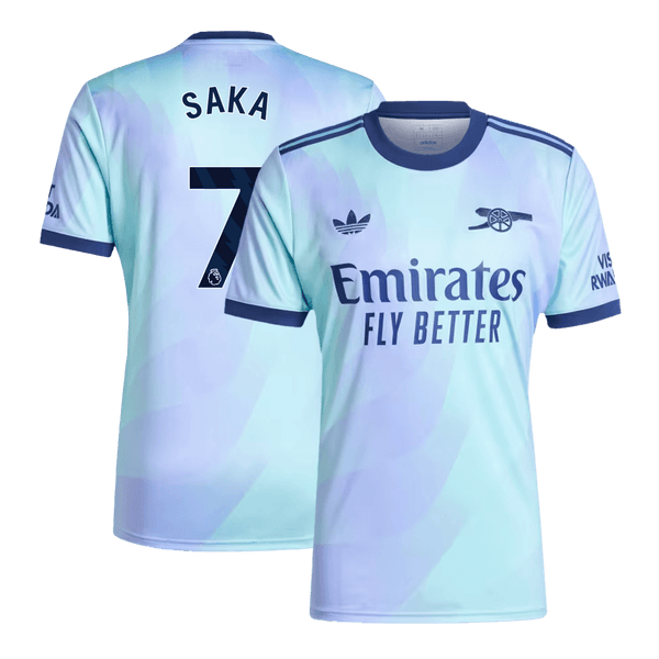 SAKA #7 Arsenal Third Away  Soccer Jersey 2024/25 Top Soccer Jerseys Store
