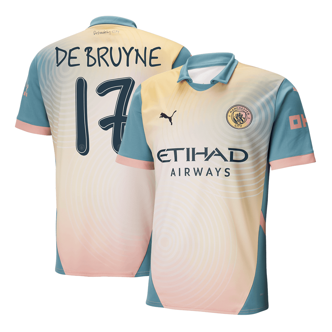DE BRUYNE #17 Manchester City Fourth Away  Soccer Jersey 2024/25 - Definitely City Top Dresy Shop