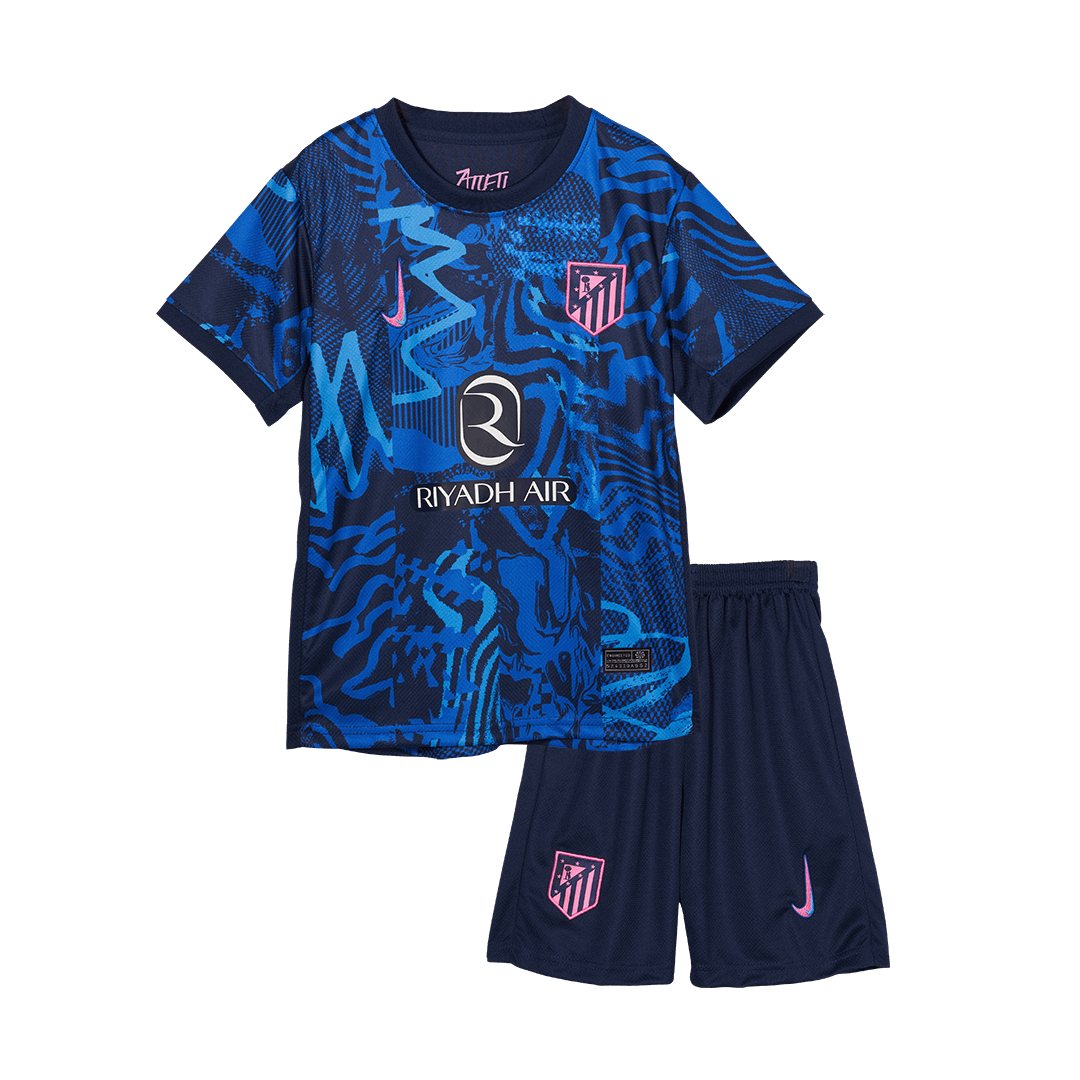 Kid's Atletico Madrid Third Away  Soccer Jersey Kit(Jersey+Shorts) 2024/25 Top Dresy Shop