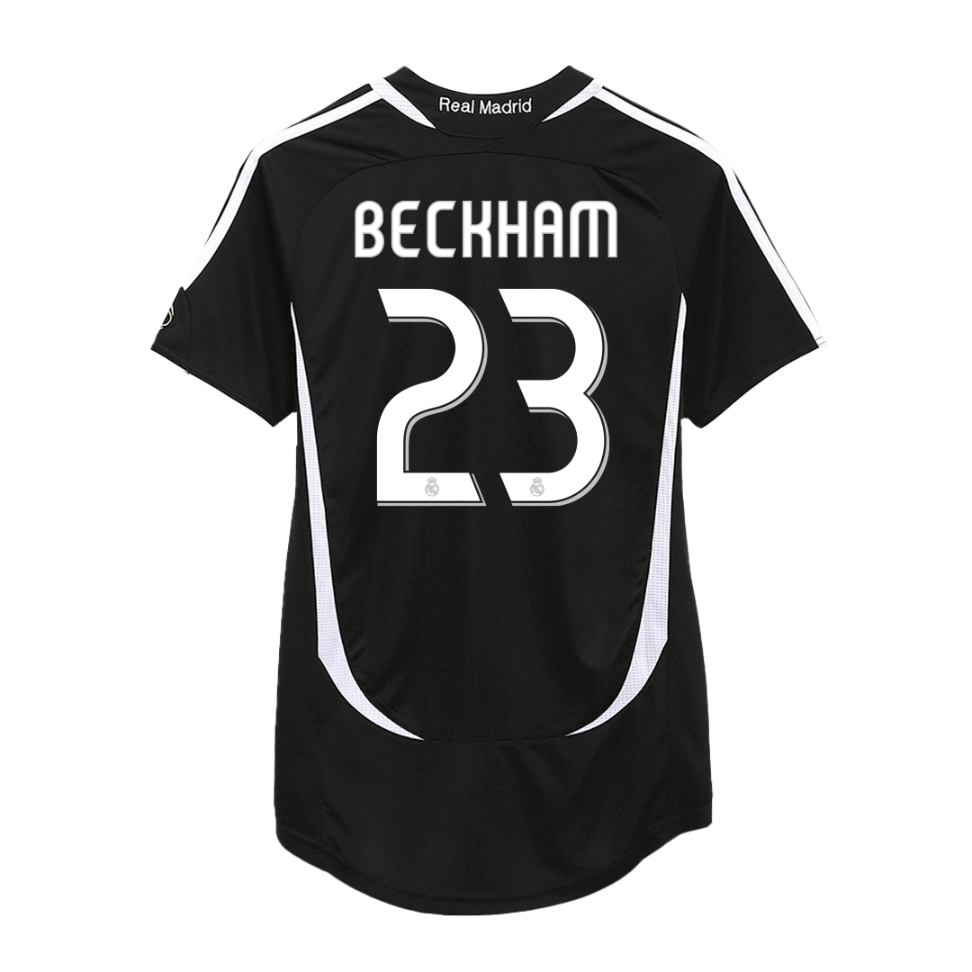 Retro BECKHAM #23 2006/07 Real Madrid Away  Soccer Jersey Top Dresy Shop