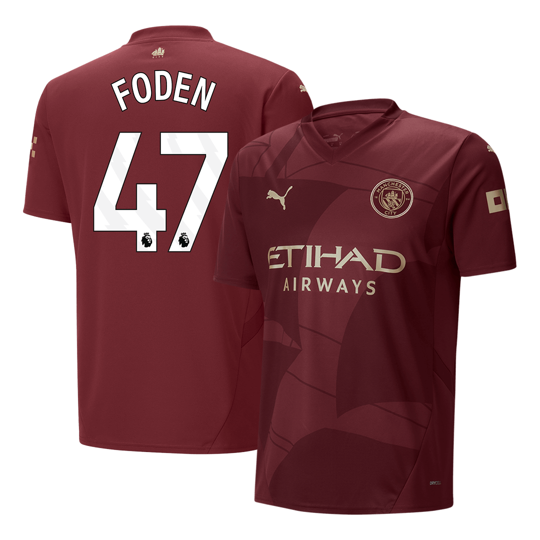 FODEN #47 Manchester City Third Away  Soccer Jersey 2024/25 Top Dresy Shop