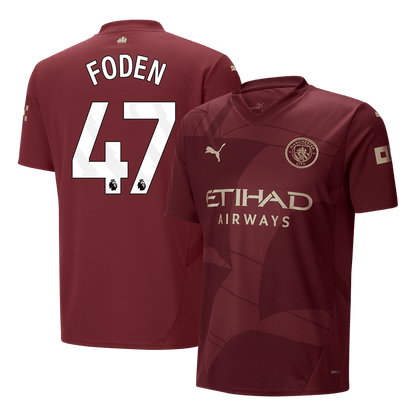 FODEN #47 Manchester City Third Away  Soccer Jersey 2024/25 Top Dresy Shop
