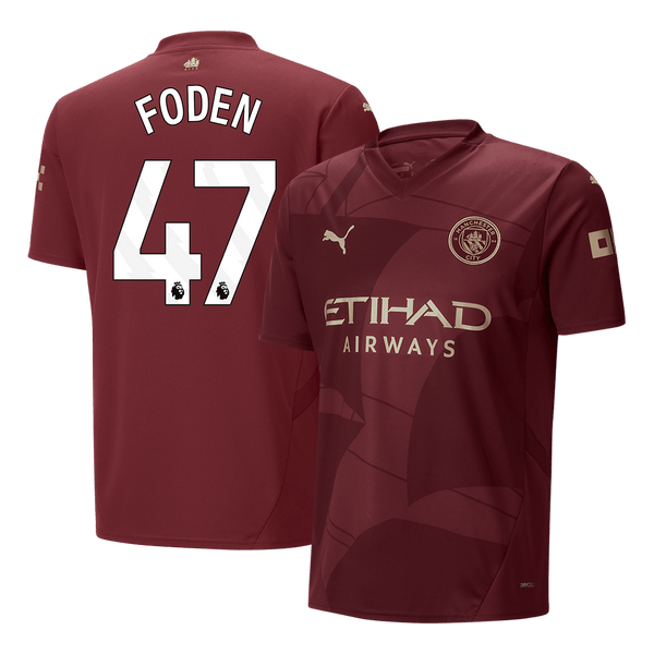 FODEN #47 Manchester City Third Away  Soccer Jersey 2024/25 Top Soccer Jerseys Store