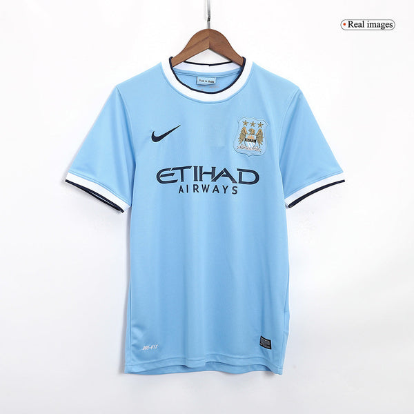 Retro 2013/14 Manchester City Home  Soccer Jersey Top Soccer Jerseys Store