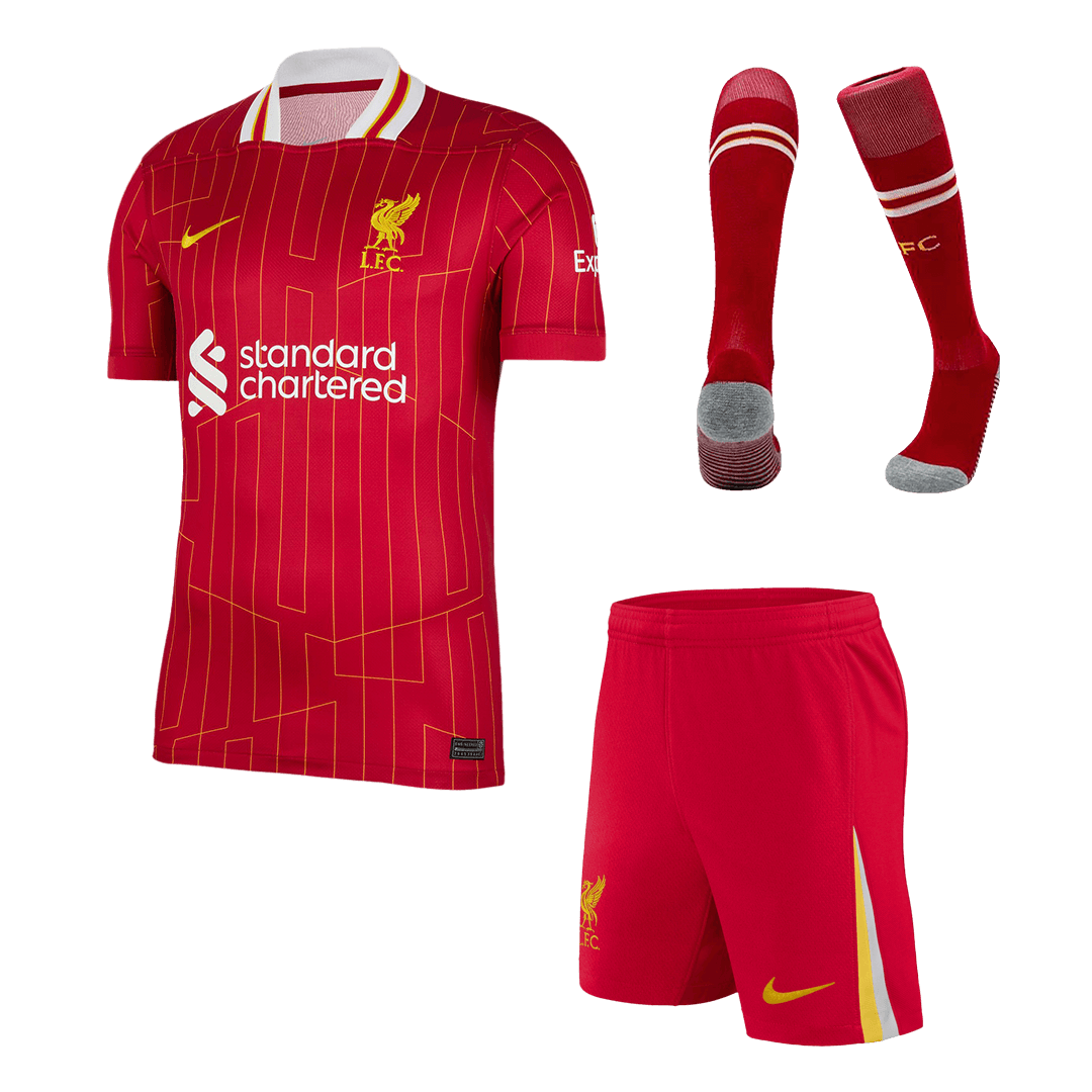 Liverpool Home  Soccer Jersey Kit(Jersey+Shorts+Socks) 2024/25 Top Soccer Jerseys Store