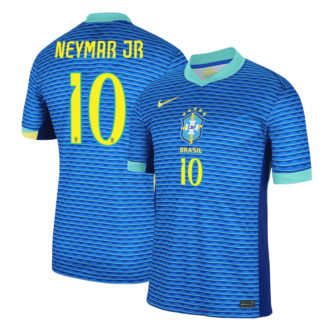 NEYMAR JR #10 Brazil Away  Soccer Jersey 2024 Top Dresy Shop