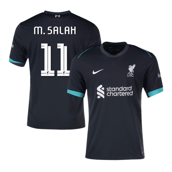 M.SALAH #11 Liverpool Away  Soccer Jersey 2024/25 - UCL Top Soccer Jerseys Store