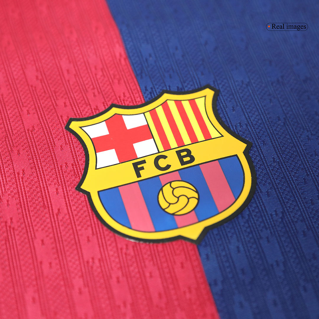 Player Version F.DE JONG #21 Barcelona Home  Soccer Jersey 2024/25 - Spotify Logo Without Text Top Dresy Shop