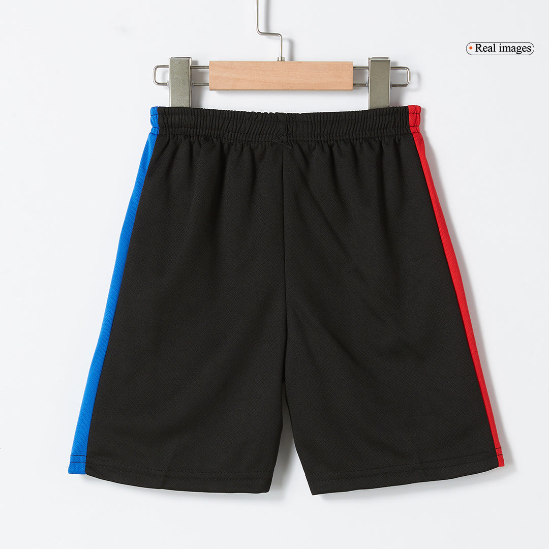 Kid's Barcelona Away  Soccer Jersey Kit(Jersey+Shorts) 2024/25 - Spotify Logo Without Text Top Dresy Shop