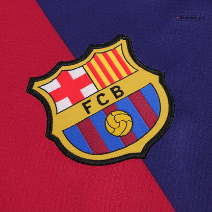 LAMINE YAMAL #19 Barcelona Home  Soccer Jersey 2024/25- Spotify Logo Without Text Top Dresy Shop