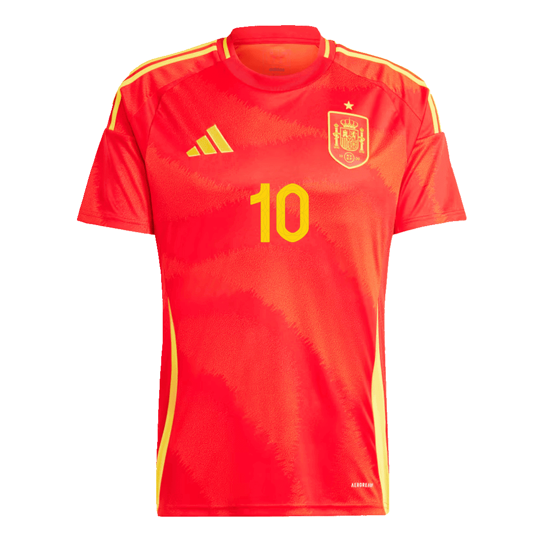 LAMINE YAMAL #10 Spain Home  Soccer Jersey Euro 2024 Top Dresy Shop