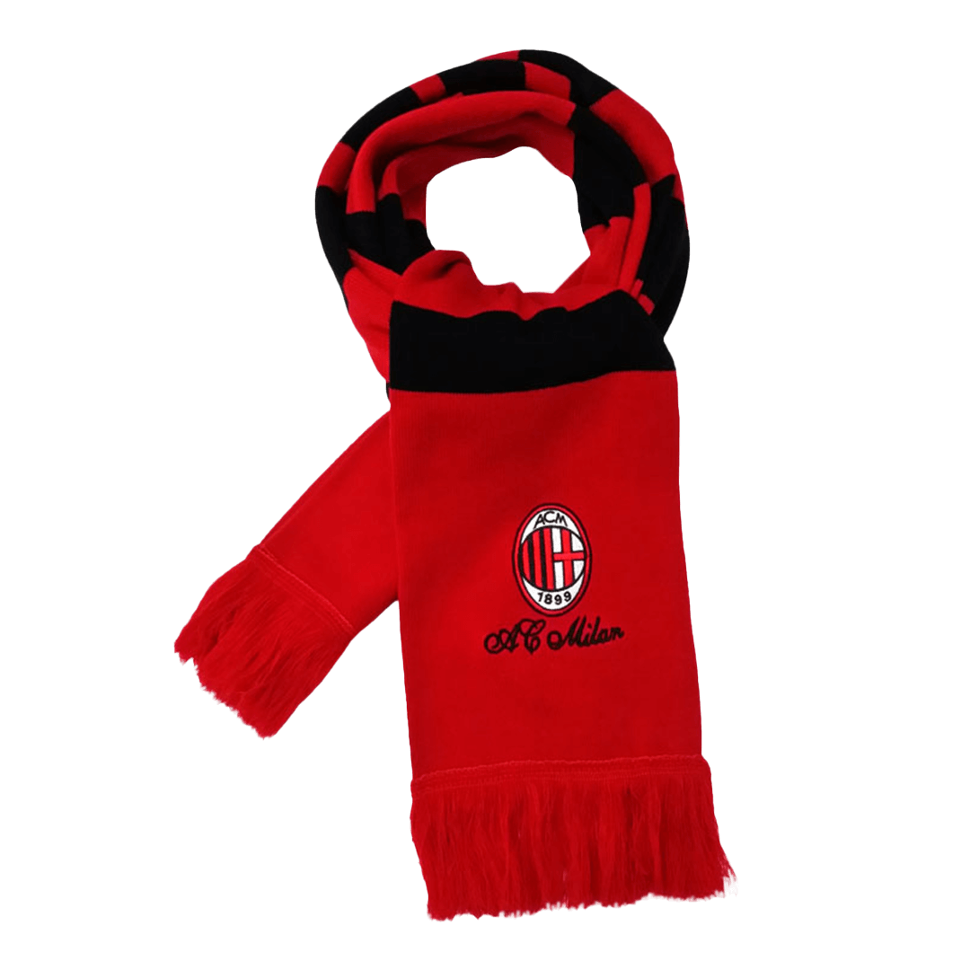 AC Milan Soccer knitting Scarf Red Red&Black Top Dresy Shop