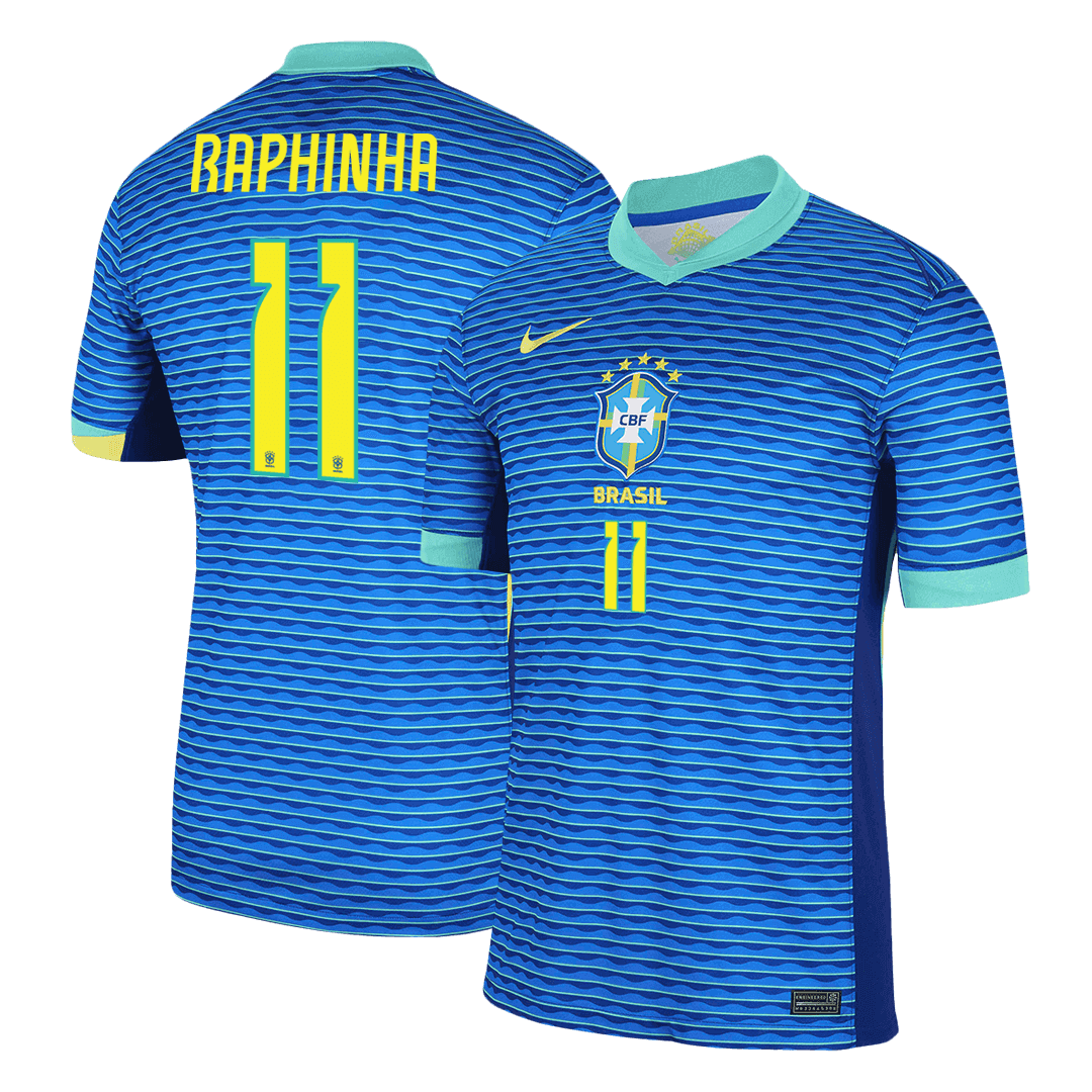 RAPHINHA #11 Brazil Away  Soccer Jersey Copa America 2024 Top Dresy Shop