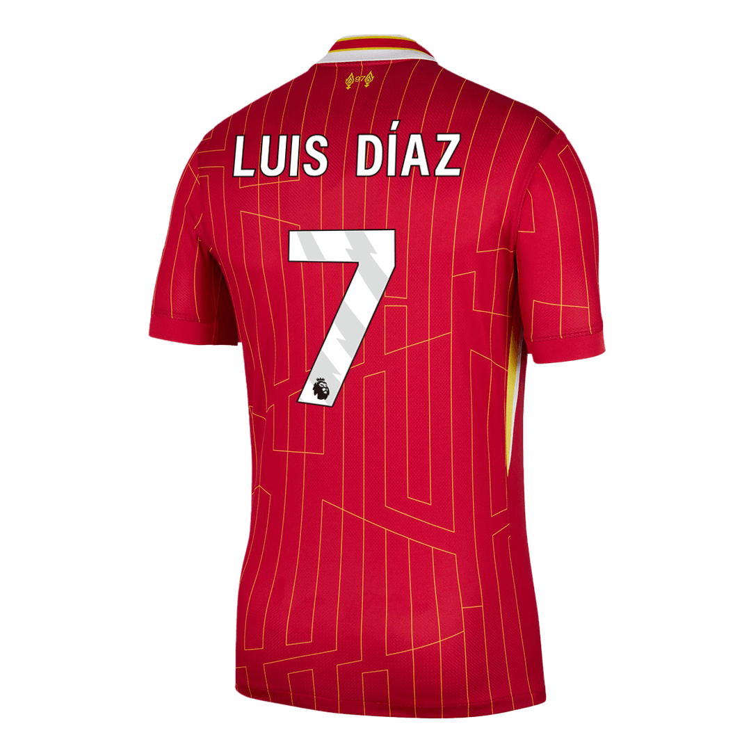 Luis Díaz #7 Liverpool Home  Soccer Jersey 2024/25 Top Dresy Shop