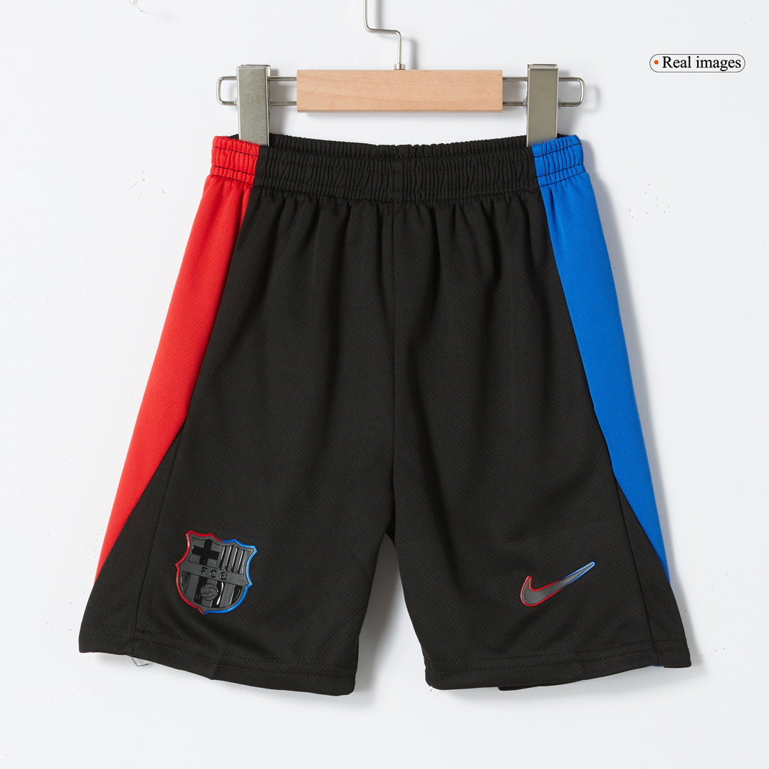 Kid's Barcelona Away  Soccer Jersey Kit(Jersey+Shorts) 2024/25 - Spotify Logo Without Text Top Dresy Shop