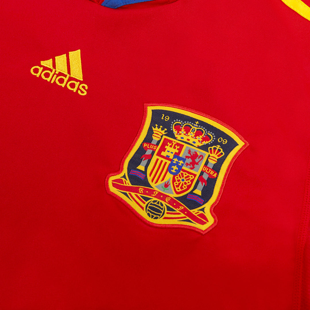 Retro DAVID VILLA #7 2010 Spain Home  Soccer Jersey Top Dresy Shop