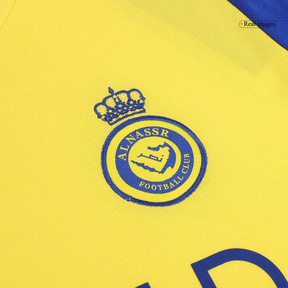 Kid's RONALDO #7 Al Nassr Home  Soccer Jersey Kit(Jersey+Shorts) 2024/25 Top Dresy Shop