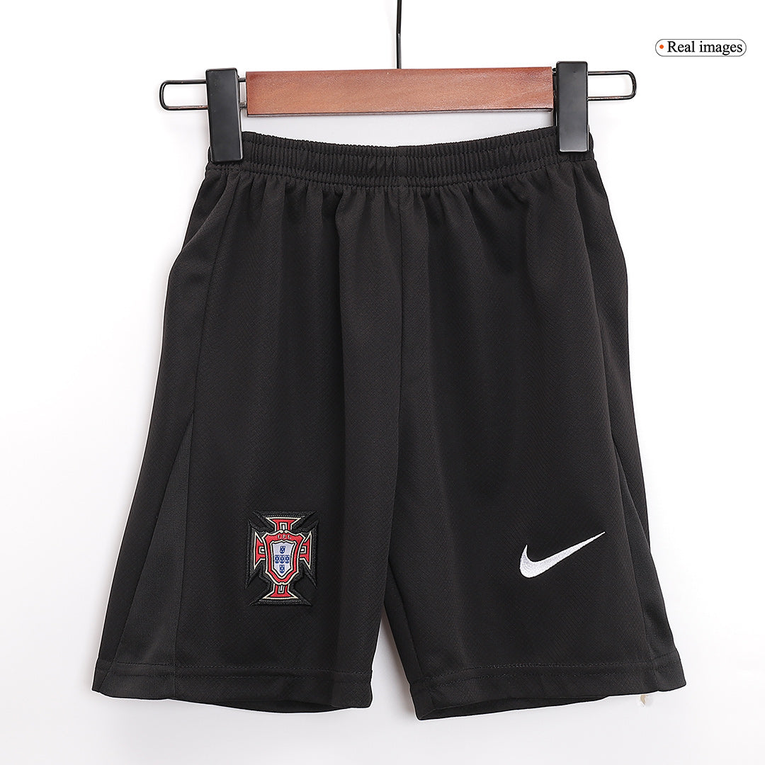 Kid's Portugal Away Jerseys Full Kit Euro 2024(Short+ Shorts+sock) Go Game Wear