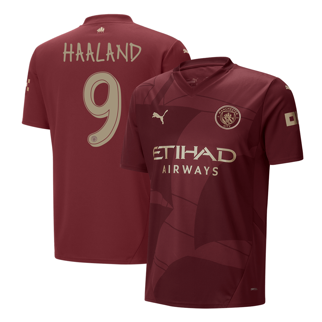 HAALAND #9 Manchester City Third Away  Soccer Jersey 2024/25 - UCL Top Soccer Jerseys Store