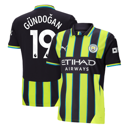 G?NDO?AN #19 Manchester City Away  Soccer Jersey 2024/25 Top Dresy Shop