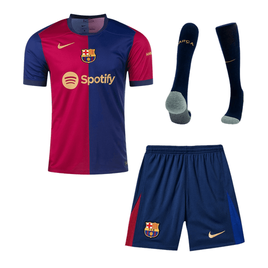 Barcelona Home  Soccer Jersey Kit(Jersey+Shorts+Socks) 2024/25 Top Dresy Shop